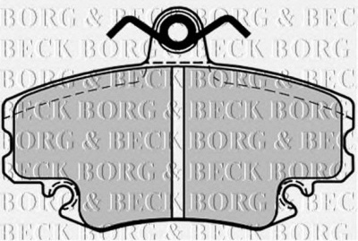 BORG & BECK bbp1386 -  Комплект тормозных колодок, дисковый тормоз
